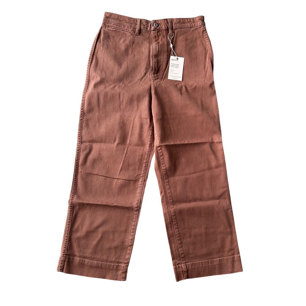 NWT Quince Burnt Orange Organic Cotton Twill Barrel Barrel Women's‎ Sz 29